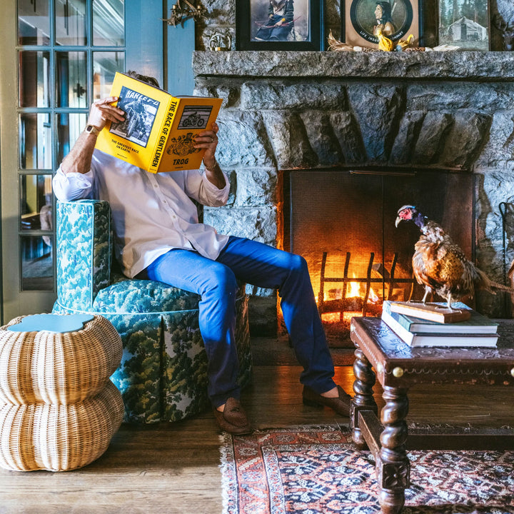 King Barrel Back Lounge Chair in Highland Oaks Torrent