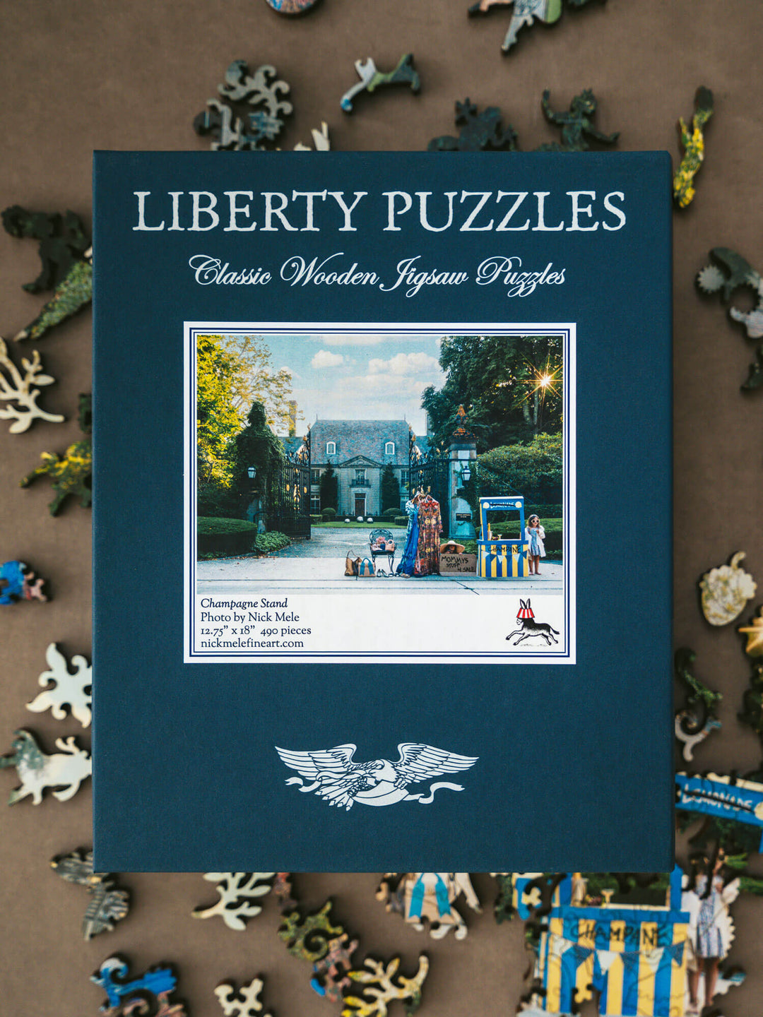 Liberty Puzzles - A wooden puzzle of the Nick Mele photograph Champagne Stand