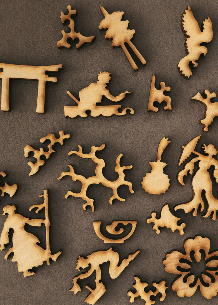 Liberty Puzzles - Classic Wooden jigsaw puzzles, this is a mockup of a Nick Mele photograph called Chinoiserie
