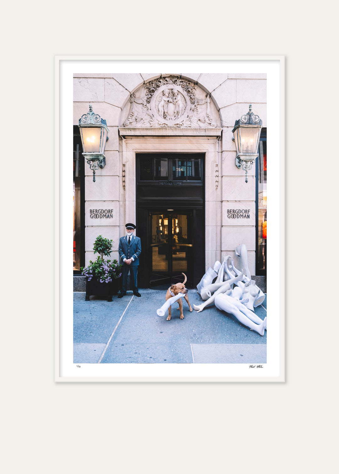 Framed A Bone To Pick print by Nick Mele x Bergdorf Goodman, A New York Affair
