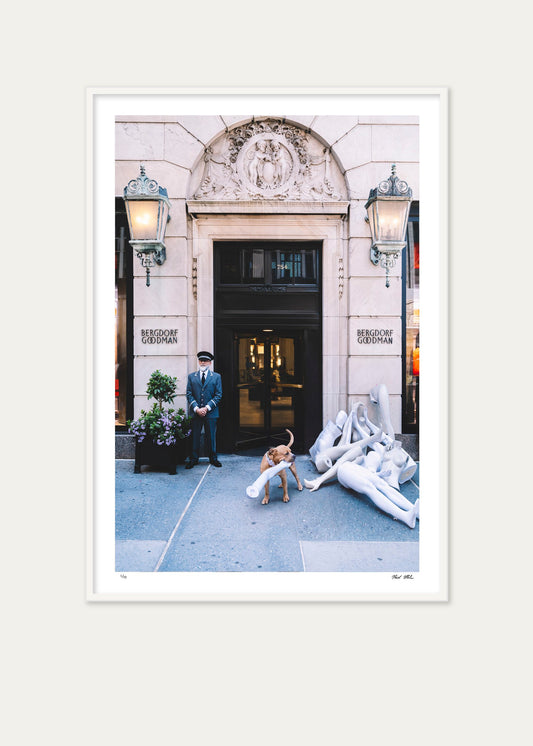 Framed A Bone To Pick print by Nick Mele x Bergdorf Goodman, A New York Affair