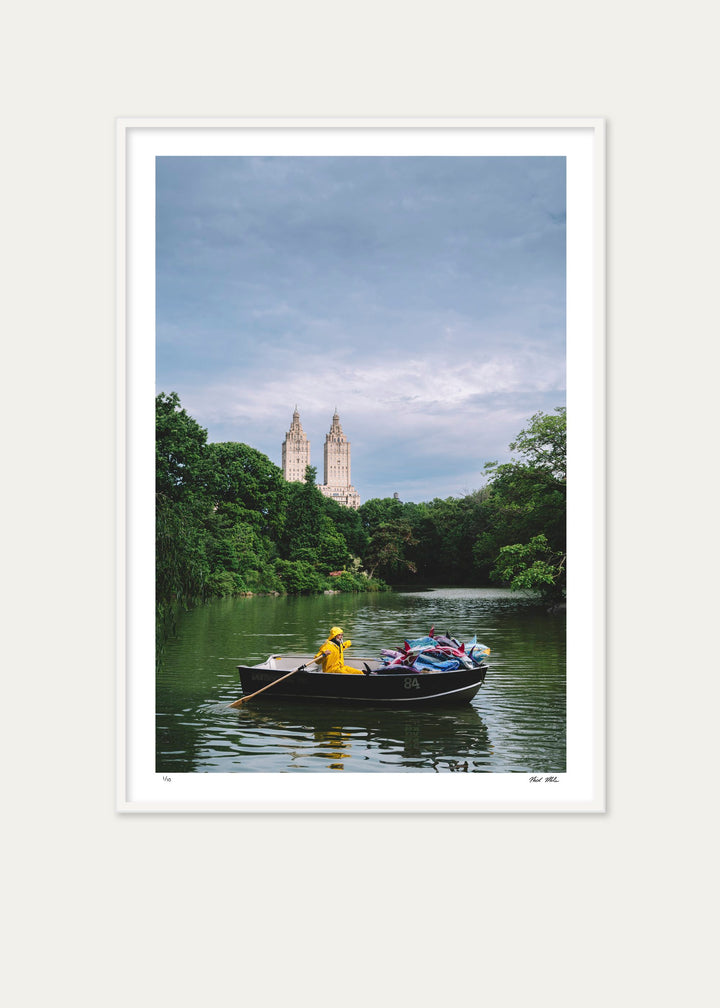 Framed Old Man In The Sea print by Nick Mele x Bergdorf Goodman, A New York Affair
