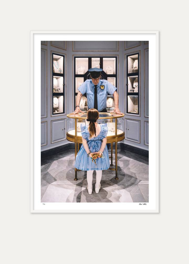 Framed Red Handed print by Nick Mele x Bergdorf Goodman, A New York Affair